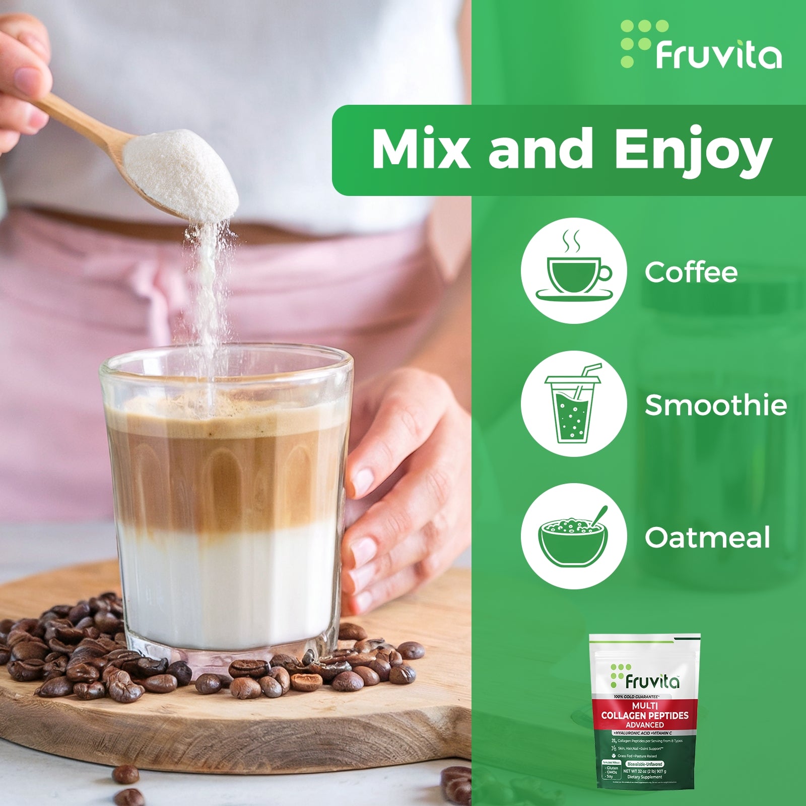 Fruvita® Multi Collagen Protein Powder